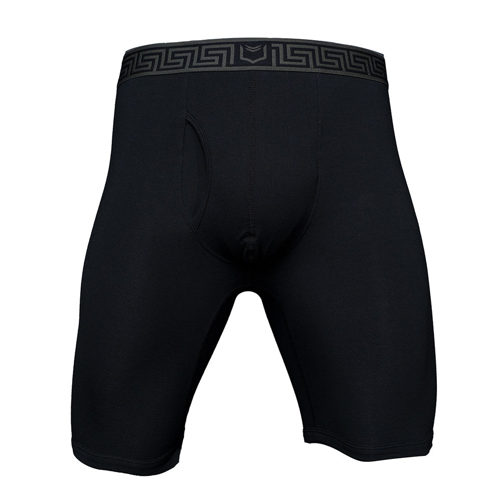 SHEATH V Bamboo AirFlow Dual Pouch Boxer Brief 8 inch – men's bamboo airflow long boxer brief