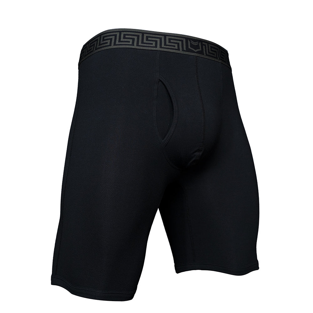 SHEATH V Bamboo AirFlow Dual Pouch Boxer Brief 8 inch – men's bamboo airflow long boxer brief
