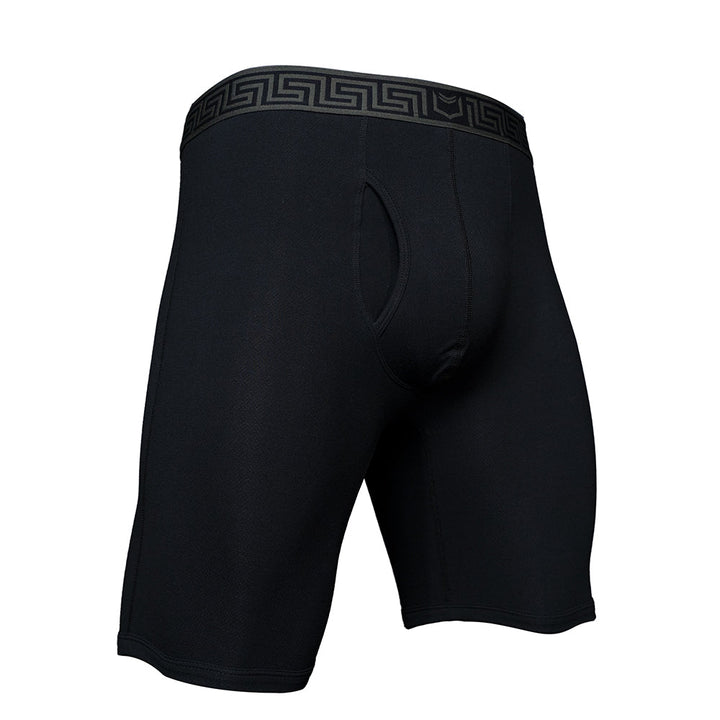 SHEATH V Bamboo AirFlow Dual Pouch Boxer Brief 8 inch – men's bamboo airflow long boxer brief