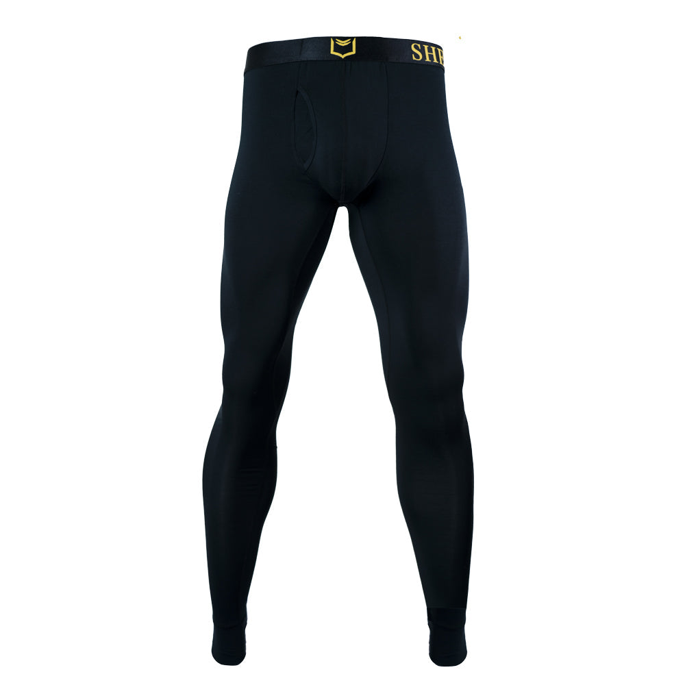 SHEATH Men's Dual Pouch Base Layer Bottoms | All-Climate Thermal Underwear for Comfort