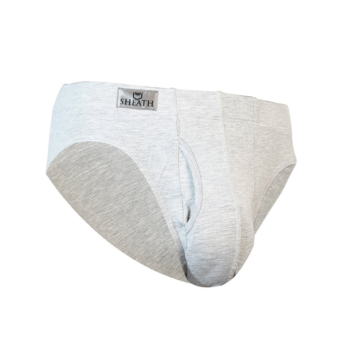 SHEATH Men's Bamboo Dual Pouch Euro Brief | Classic Style, Superior Breathability