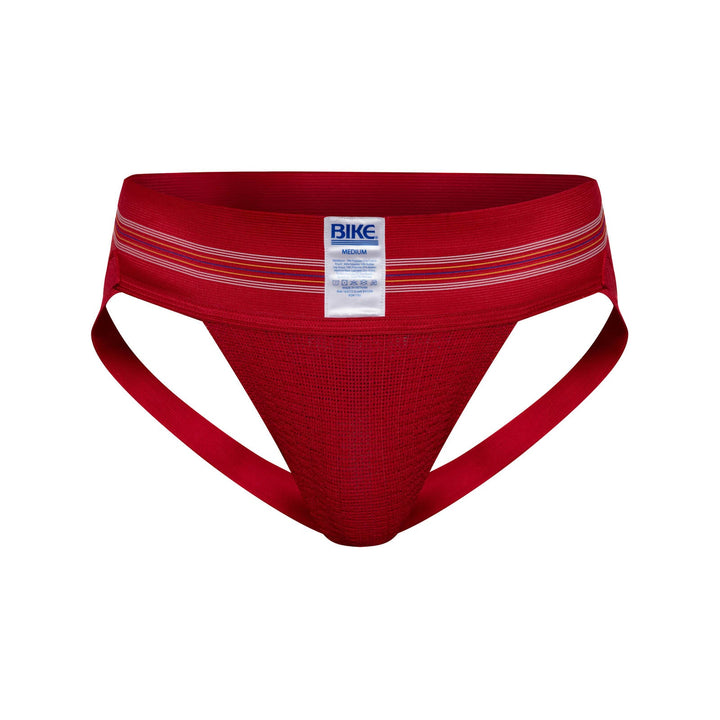 BIKE Athletic Original #10 Jockstrap – Men's Retro 3” Waistband Athletic Supporter in Red