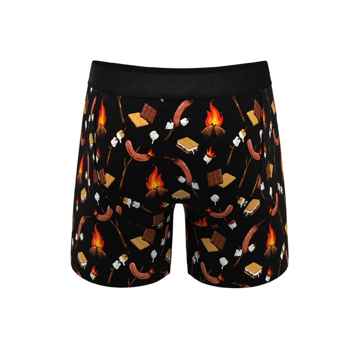 The S'more The Merrier: Campfire Ball Hammock® Pouch Underwear (With Fly)