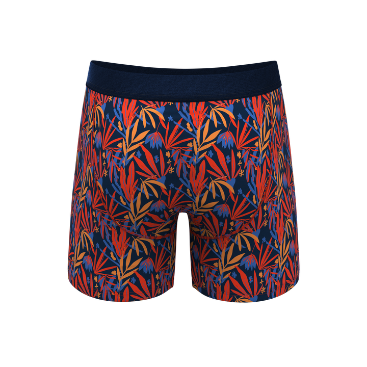 The San Diego Sunrise: Tropical Foliage Ball Hammock® Pouch Underwear