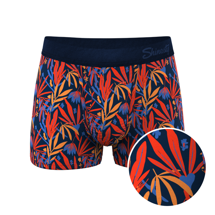The San Diego Sunrise | Tropical Foliage Ball Hammock® Pouch Trunks Underwear