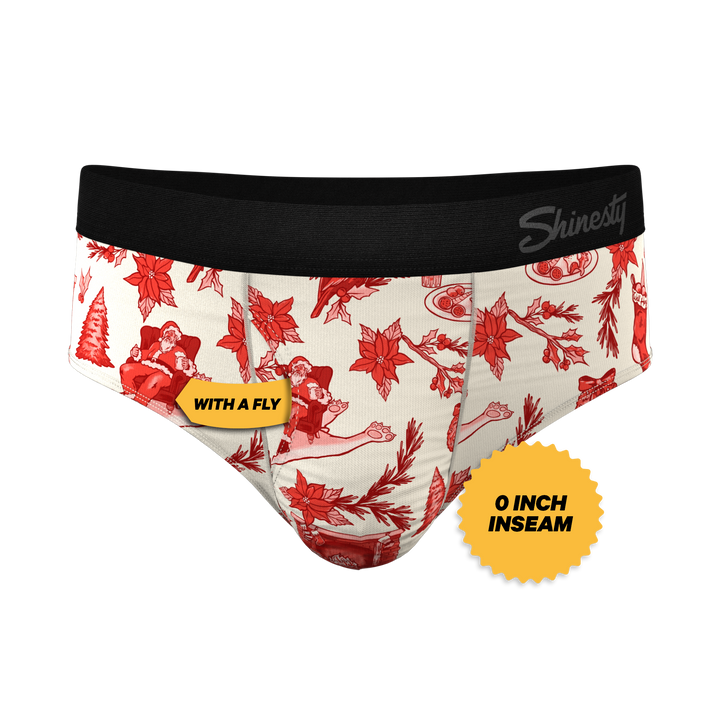 The Santa Slays Ball Hammock® Briefs - Shinesty Christmas Toile Pouch Underwear