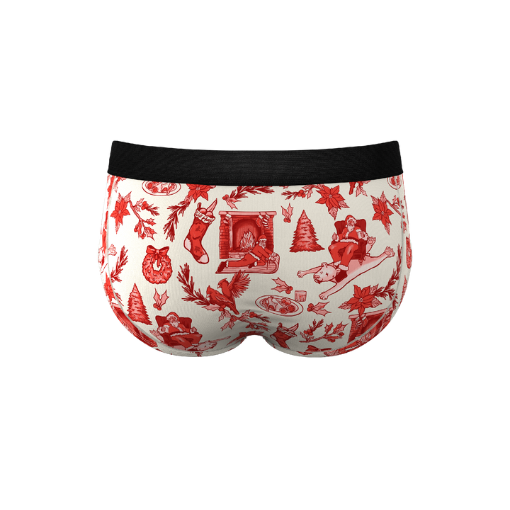 The Santa Slays Ball Hammock® Briefs - Shinesty Christmas Toile Pouch Underwear