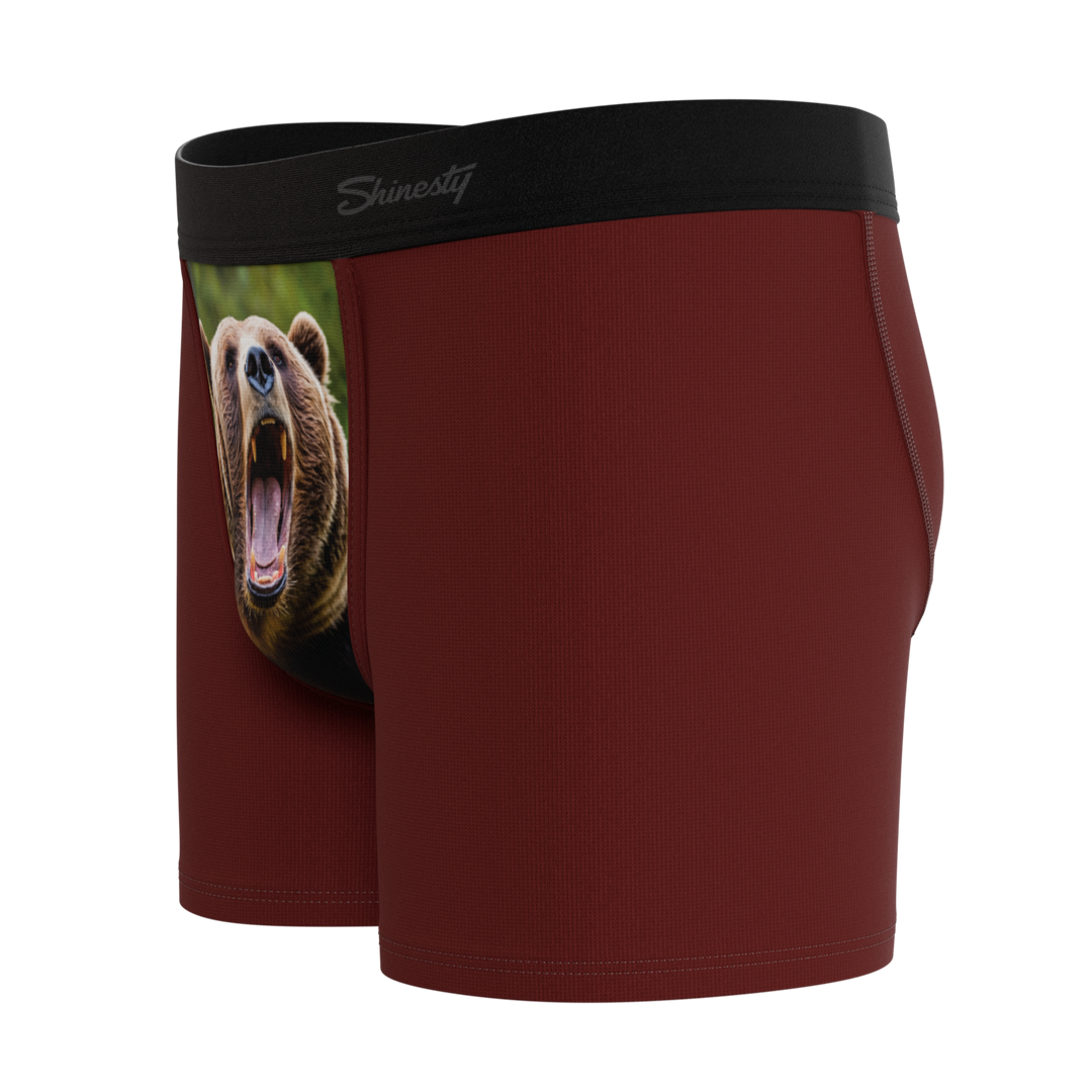 The Scare Bear | Grizzly Bear Boy's Boxer Briefs