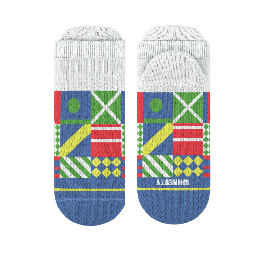 The Secretariat | Derby Flag Heel Hammock™ Ankle Socks