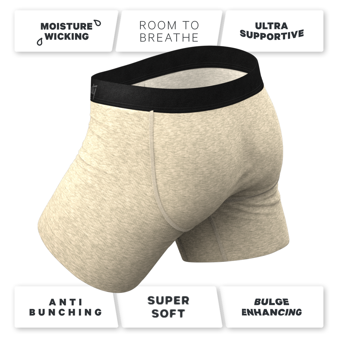 The Silver Fox Oatmeal Heather Ball Hammock® Pouch Boxer Briefs