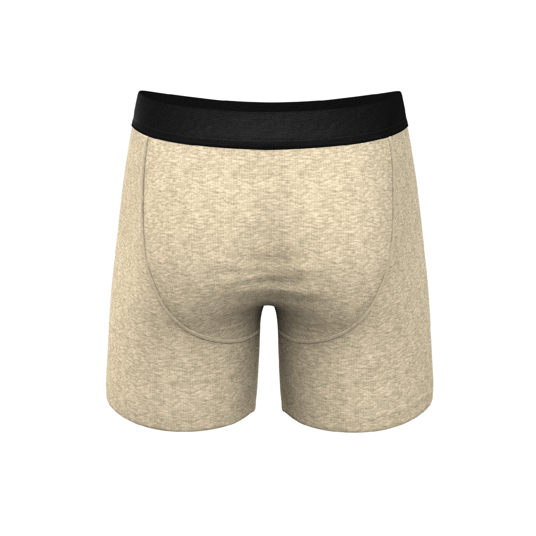 The Silver Fox | Oatmeal Heather Ball Hammock® Pouch Underwear With Fly