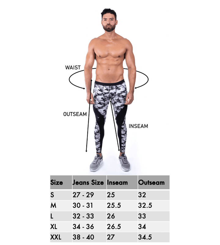 Matador Pride Rainbow Tiger Meggings – Men's Compression Leggings with Crotch Cup and Pockets