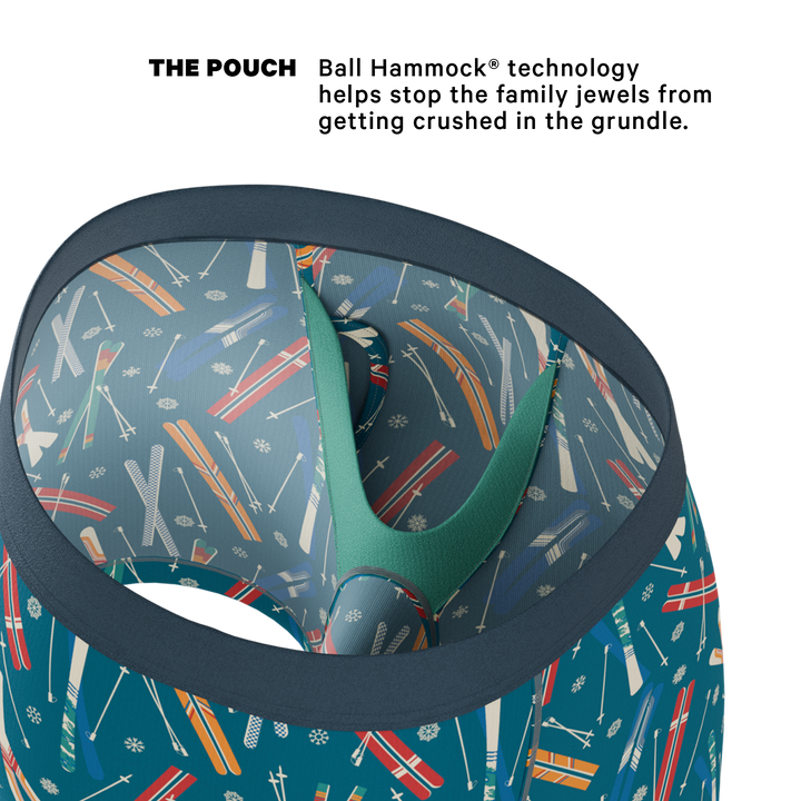Shinesty "The Ski In Ski Out" Retro Ski Ball Hammock® Pouch Underwear