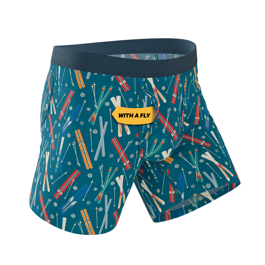 Shinesty "The Ski In Ski Out" Retro Ski Ball Hammock® Pouch Underwear