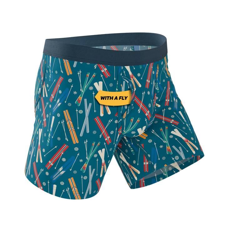 Shinesty "The Ski In Ski Out" Retro Ski Ball Hammock® Pouch Underwear