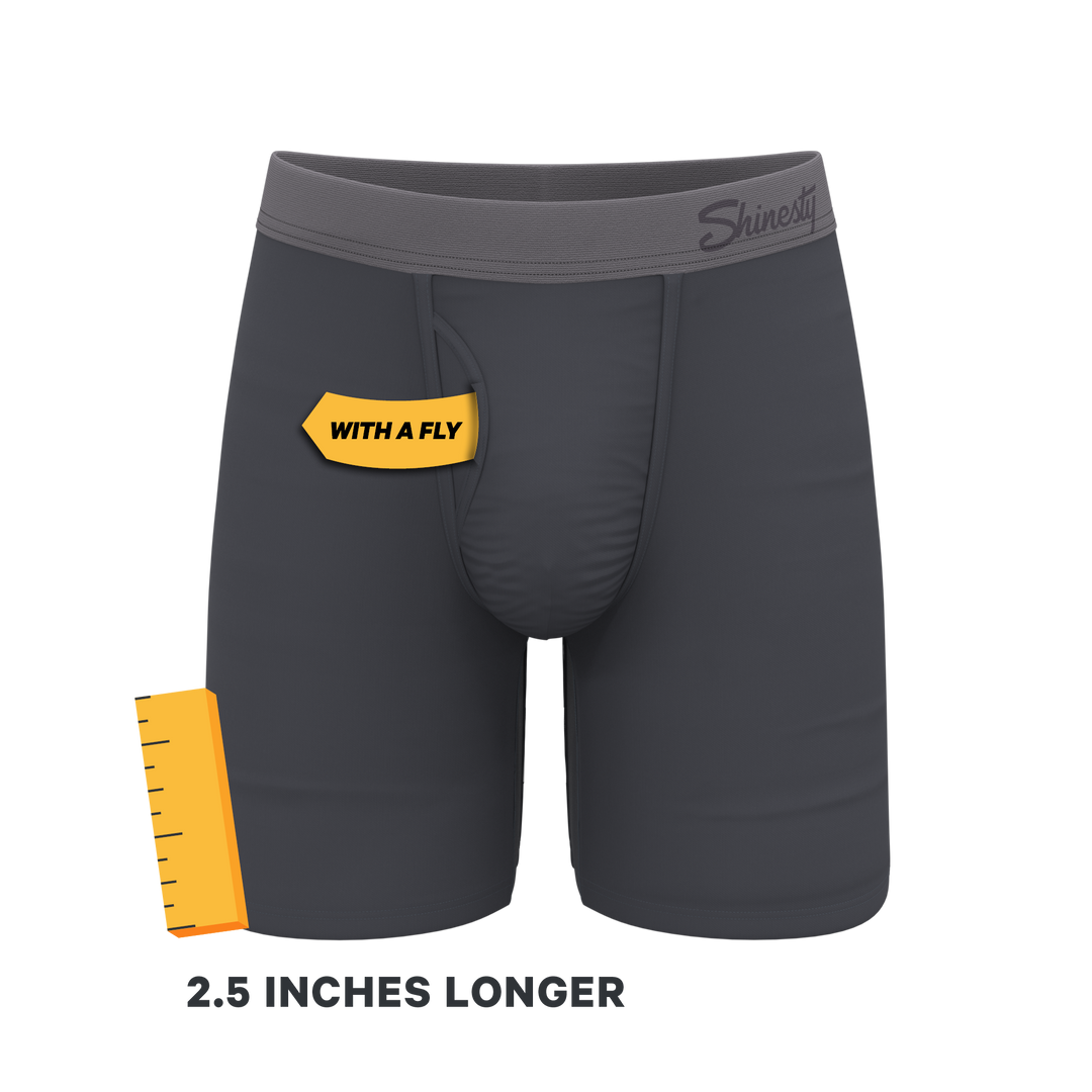 Shinesty "The Slate Expectations" Grey Tonal Long Leg Ball Hammock® Pouch Underwear