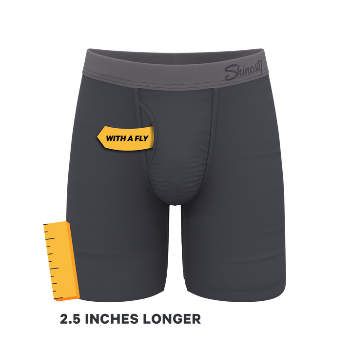 Shinesty "The Slate Expectations" Grey Tonal Long Leg Ball Hammock® Pouch Underwear