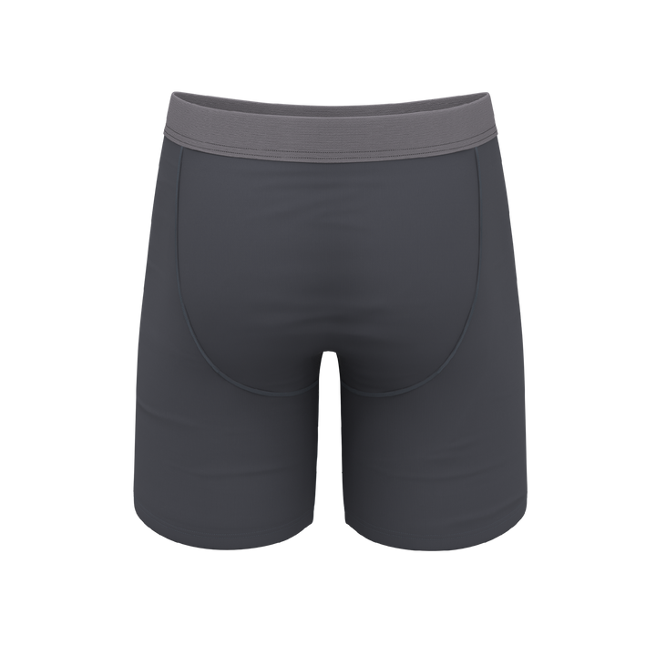 Shinesty "The Slate Expectations" Grey Tonal Long Leg Ball Hammock® Pouch Underwear