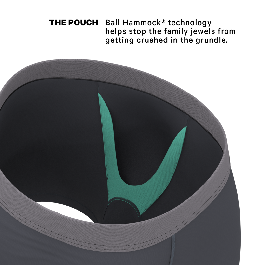 Slate Expectations: Grey Tonal Ball Hammock® Pouch Boxer Briefs