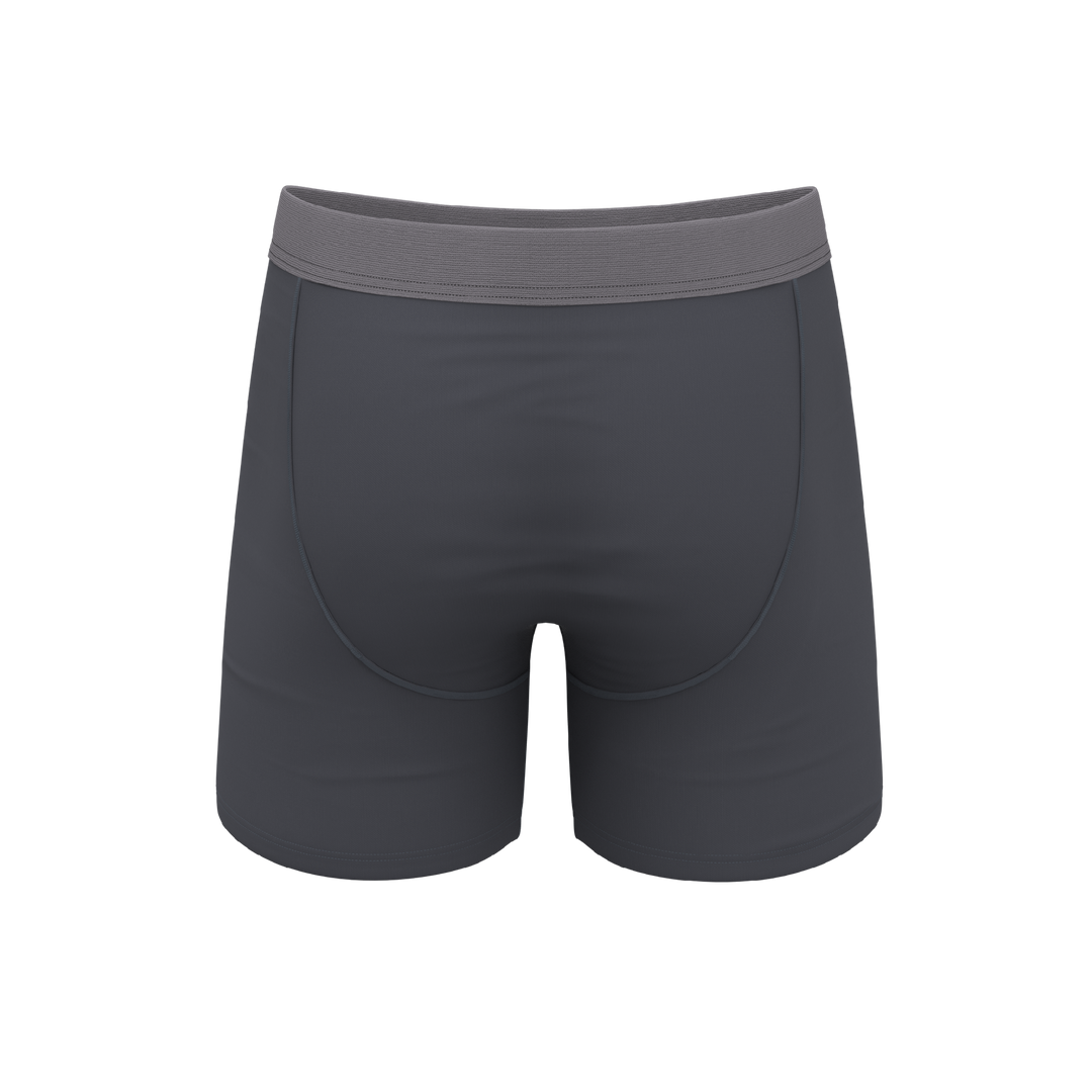Slate Expectations: Grey Tonal Ball Hammock® Pouch Boxer Briefs