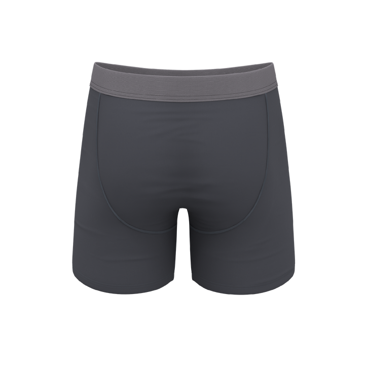 Slate Expectations: Grey Tonal Ball Hammock® Pouch Boxer Briefs