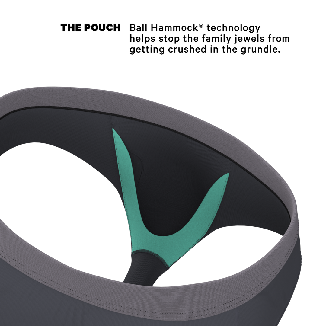 Shinesty "Slate Expectations" Grey Tonal Ball Hammock® Pouch Underwear Briefs