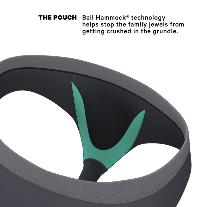 Shinesty "Slate Expectations" Grey Tonal Ball Hammock® Pouch Underwear Briefs