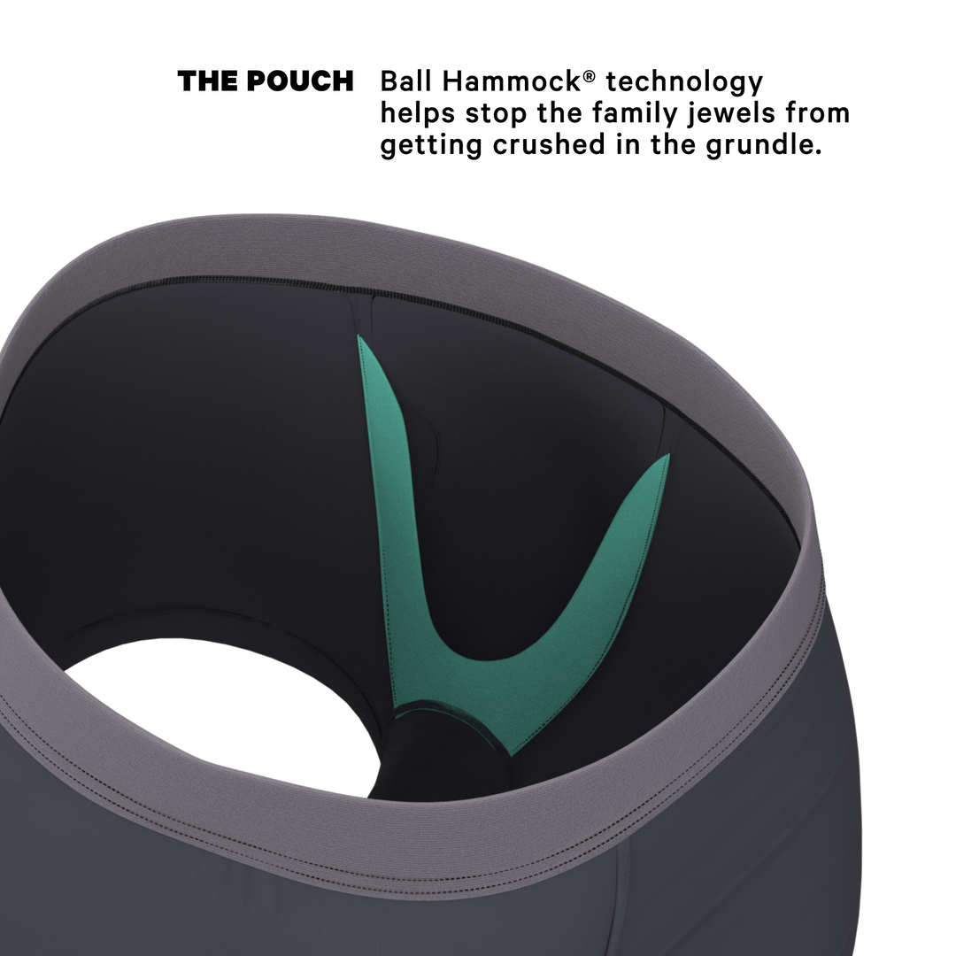 Shinesty "Slate Expectations" Grey Tonal Ball Hammock® Pouch Trunks Underwear