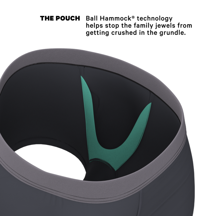 Shinesty "Slate Expectations" Grey Tonal Ball Hammock® Pouch Trunks Underwear