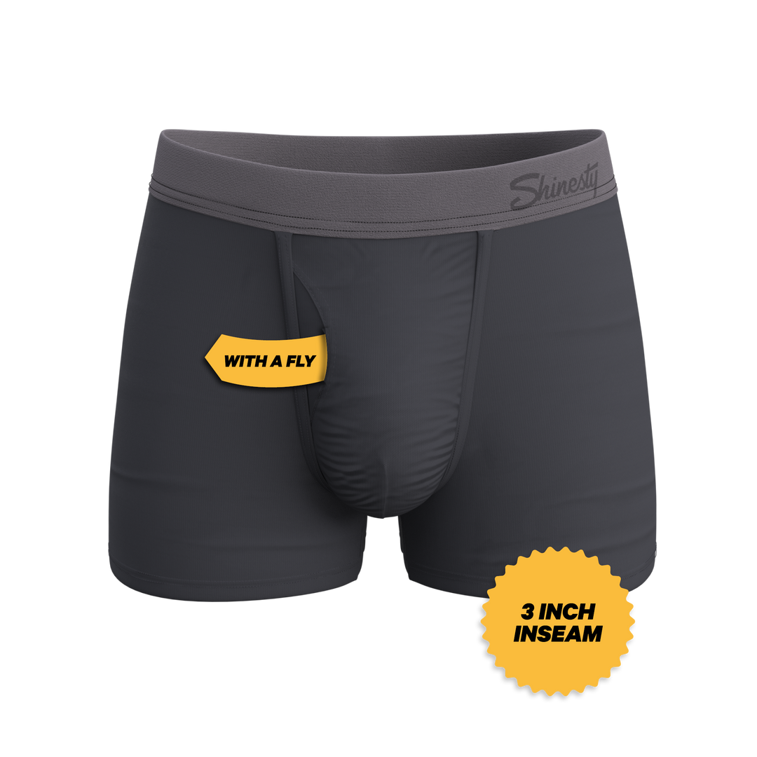 Shinesty "Slate Expectations" Grey Tonal Ball Hammock® Pouch Trunks Underwear
