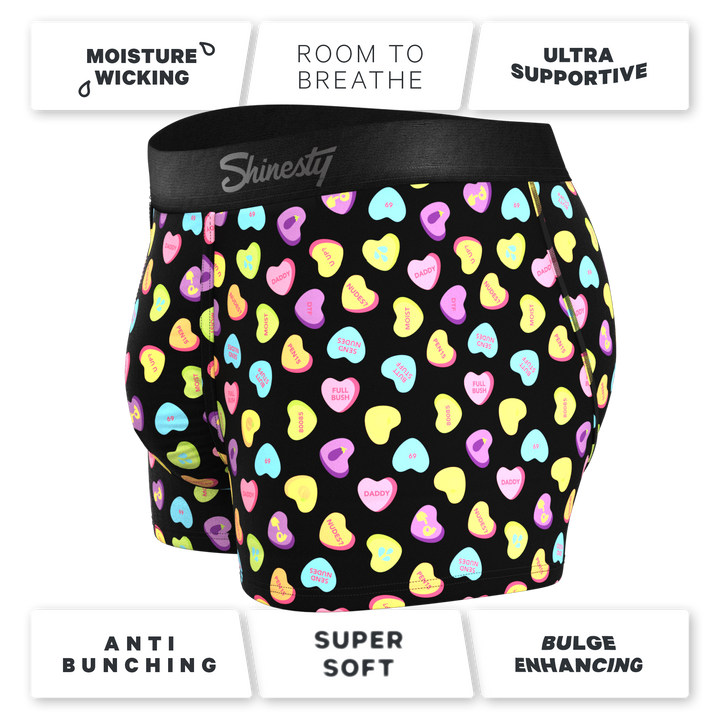 The Smooth Talker Candy Hearts Ball Hammock® Pouch Trunks Underwear