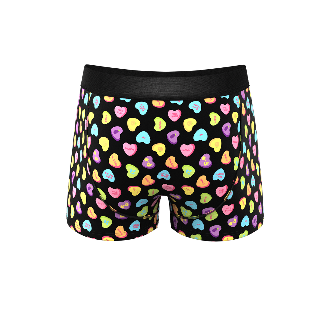 The Smooth Talker Candy Hearts Ball Hammock® Pouch Trunks Underwear