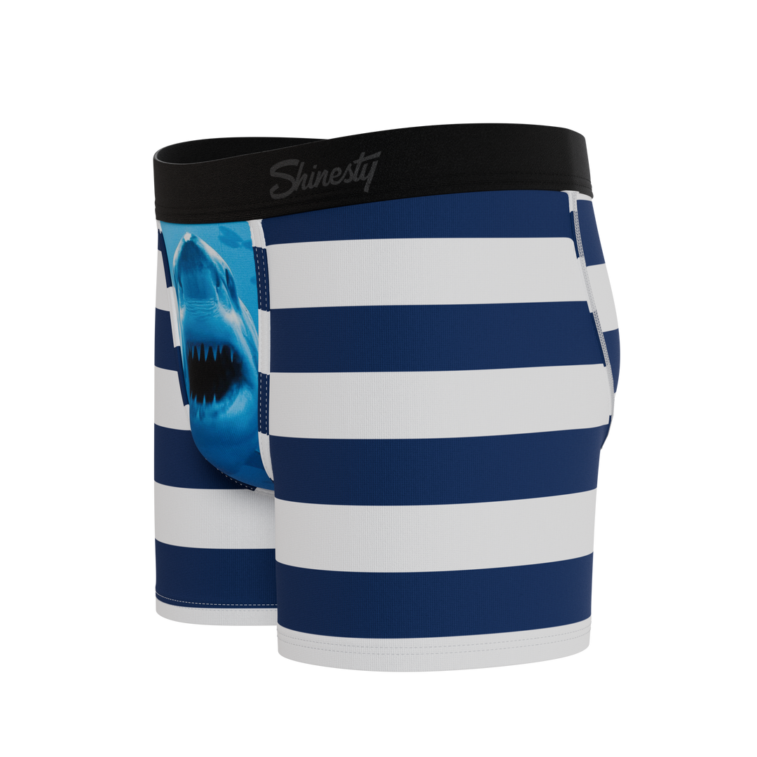 Shinesty The Snack Attack shark boys boxer briefs – funny kids novelty underwear