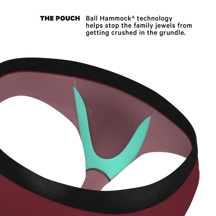 The Sommelier Burgundy Briefs - Ball Hammock® Pouch Comfort