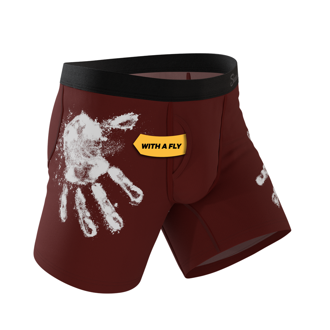 The Sous Chef | Flour Hand Print Ball Hammock® Pouch Underwear With Fly