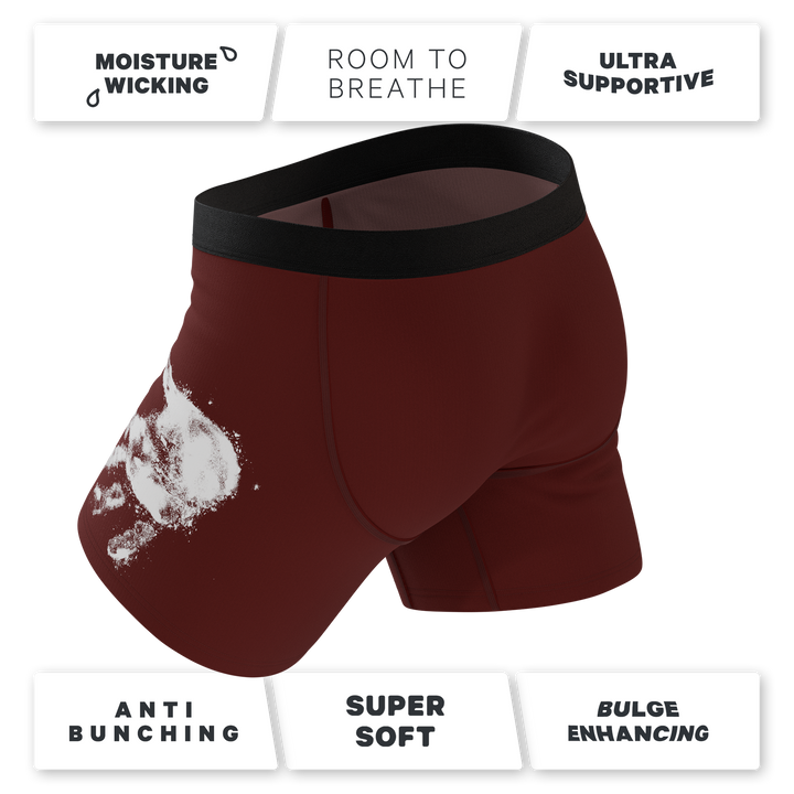 The Sous Chef | Flour Hand Print Ball Hammock® Pouch Underwear With Fly