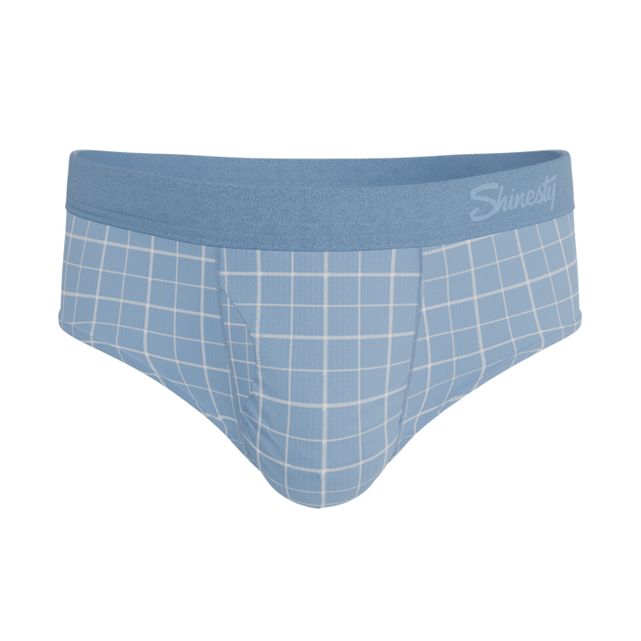 Men's Ball Hammock® Pouch Briefs - The Spick & Span - Blue Windowpane Plaid