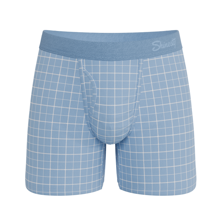Shinesty Spick & Span Window Pane Plaid Ball Hammock® Magnum Big Pouch Underwear