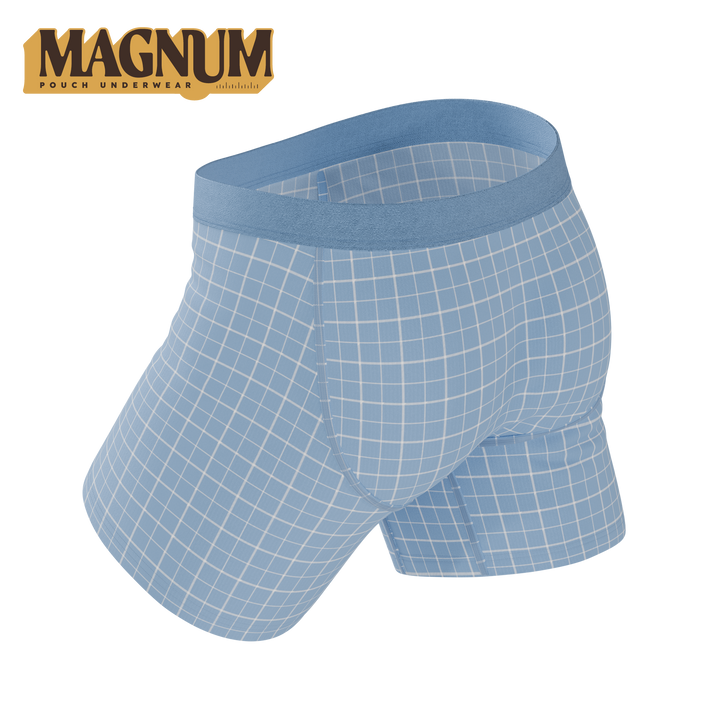Shinesty Spick & Span Window Pane Plaid Ball Hammock® Magnum Big Pouch Underwear