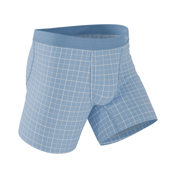 Shinesty Spick & Span Window Pane Plaid Ball Hammock® Pouch Underwear