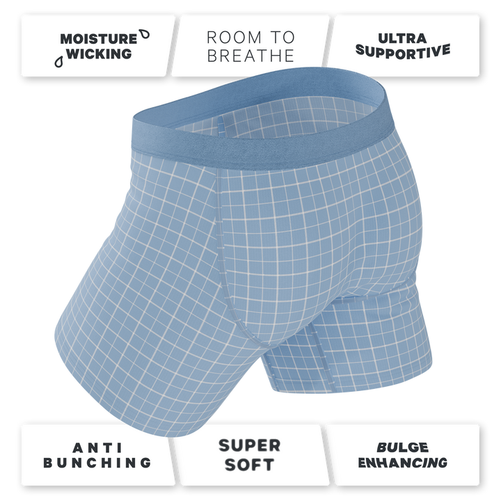 Shinesty Ball Hammock® Pouch Underwear - Spick & Span Window Pane Plaid