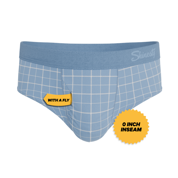 Men's Ball Hammock® Pouch Briefs - The Spick & Span - Blue Windowpane Plaid