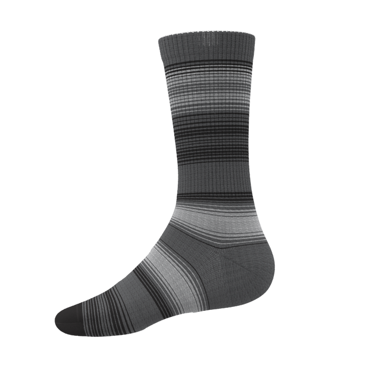 The Static Channel | Stripe Heel Hammock™ Crew Socks