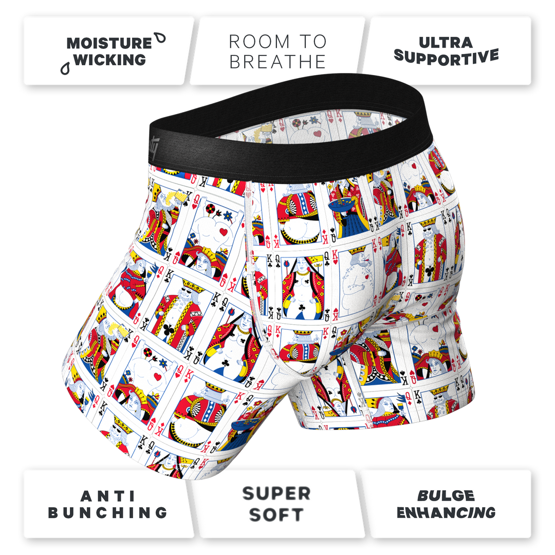 The Strip Poker Playing Cards Ball Hammock® Pouch Underwear With Fly