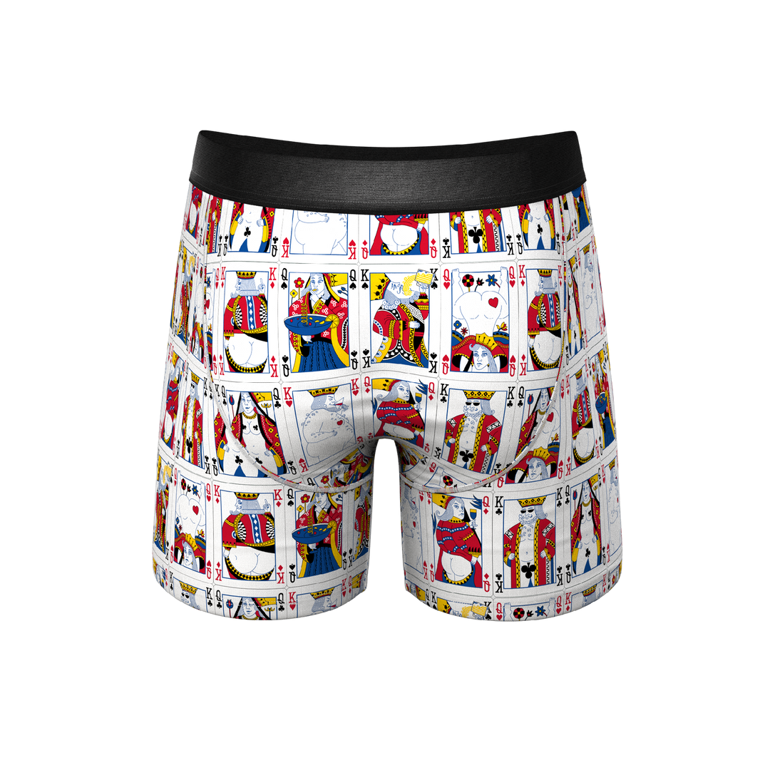The Strip Poker Playing Cards Ball Hammock® Pouch Underwear With Fly