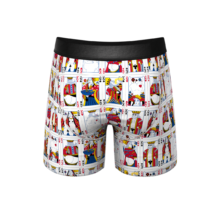 The Strip Poker Playing Cards Ball Hammock® Pouch Underwear With Fly