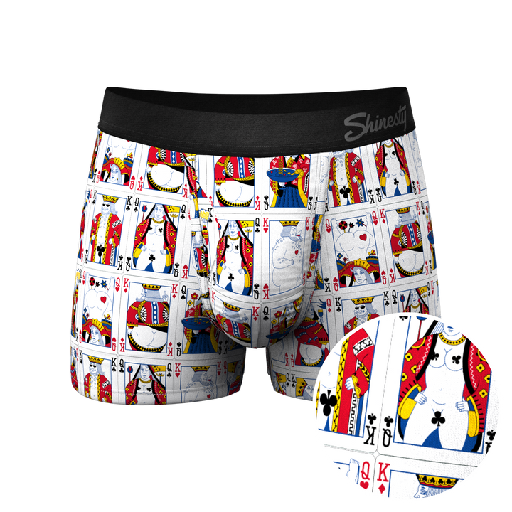 The Strip Poker: Playing Cards Trunks with Ball Hammock® Pouch Underwear