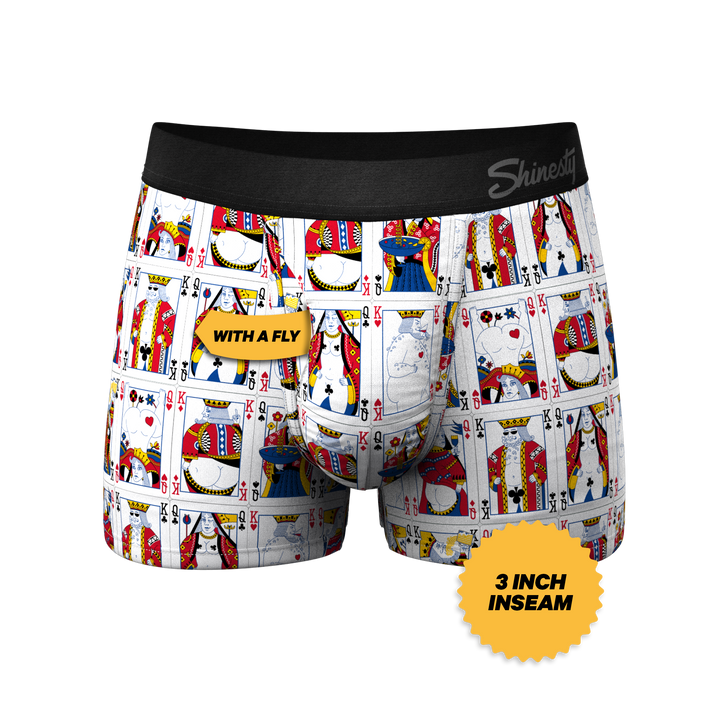 The Strip Poker: Playing Cards Trunks with Ball Hammock® Pouch Underwear