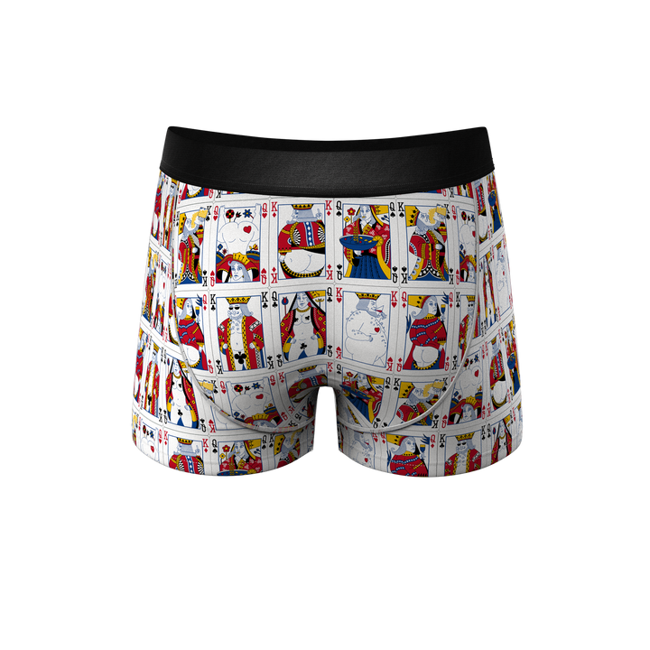 The Strip Poker: Playing Cards Trunks with Ball Hammock® Pouch Underwear