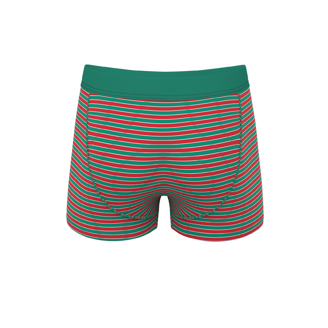 Shinesty "The Stripe Club" Christmas Striped Ball Hammock® Pouch Trunks Underwear